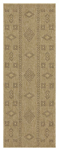 Earth GC_NTL1002 Jute/Mocha 2 ft. 7 in. x 7 ft. 3 in. Indoor/Outdoor Area Rug