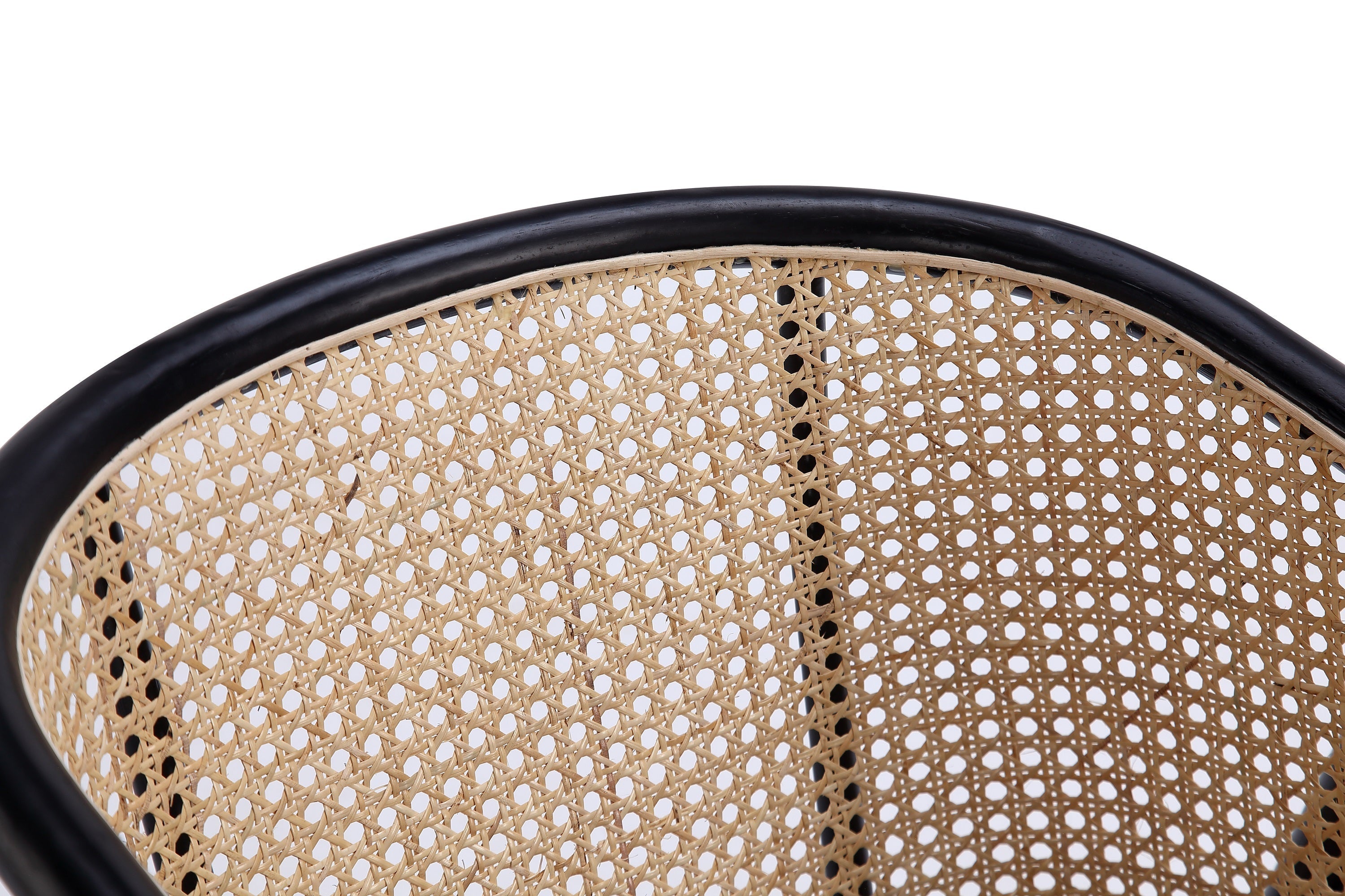 Accent Armchair in Black and Natural