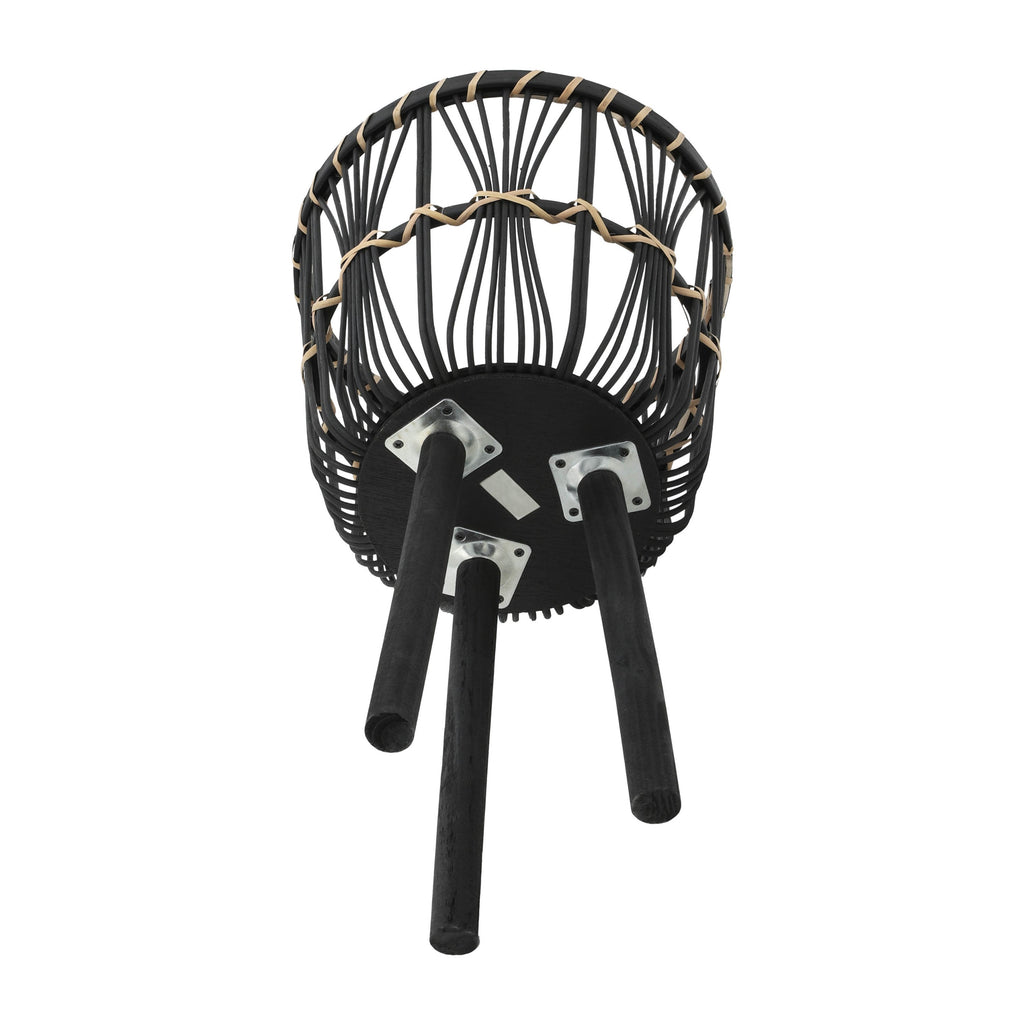S/3 BAMBOO PLANTERS 11/13/15', BLACK
