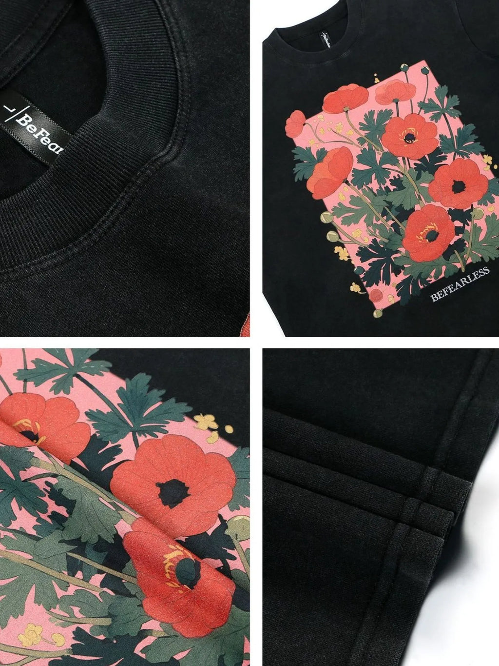 Flower Graphic Oversized T-Shirt