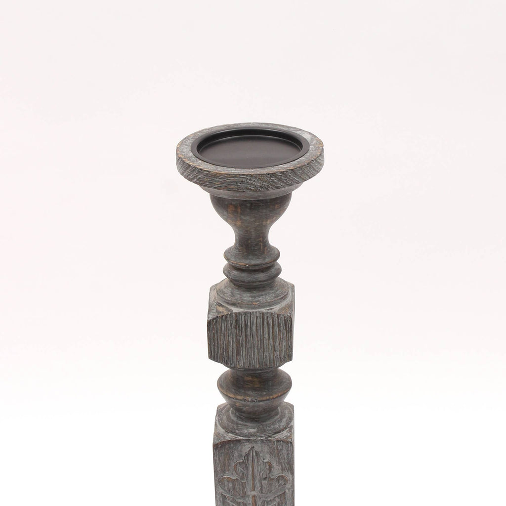Decorative Wooden Centerpiece Candle Holder – 6x21'' – Elegant Candle Stand for Any Occasion