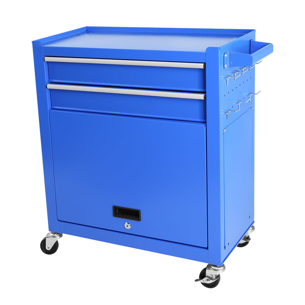 Rolling Tool Chest with Wheels and 8 Drawers, Detachable Large Tool Cabinet with Lock for Garage, Locking Mechanic Tool Cart with Black Liner for Warehouse, Workshop, High Capacity