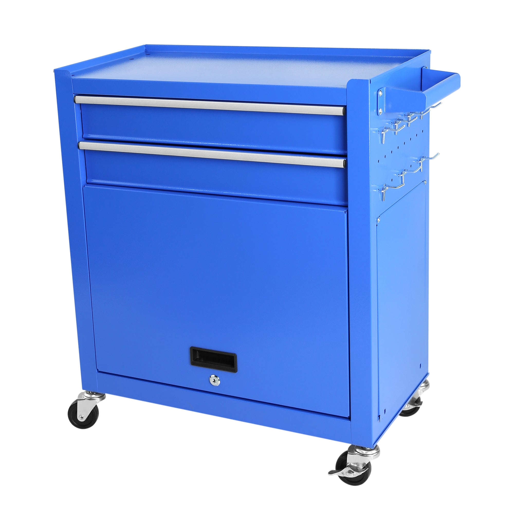 Rolling Tool Chest with Wheels and 8 Drawers, Detachable Large Tool Cabinet with Lock for Garage, Locking Mechanic Tool Cart with Black Liner for Warehouse, Workshop, High Capacity