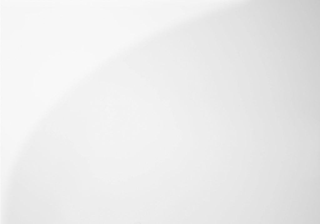 Computer Desk, Home Office, Laptop, Storage Drawers, 48'l, Work, Glossy White Laminate, Clear Tempered Glass, Contemporary, Modern