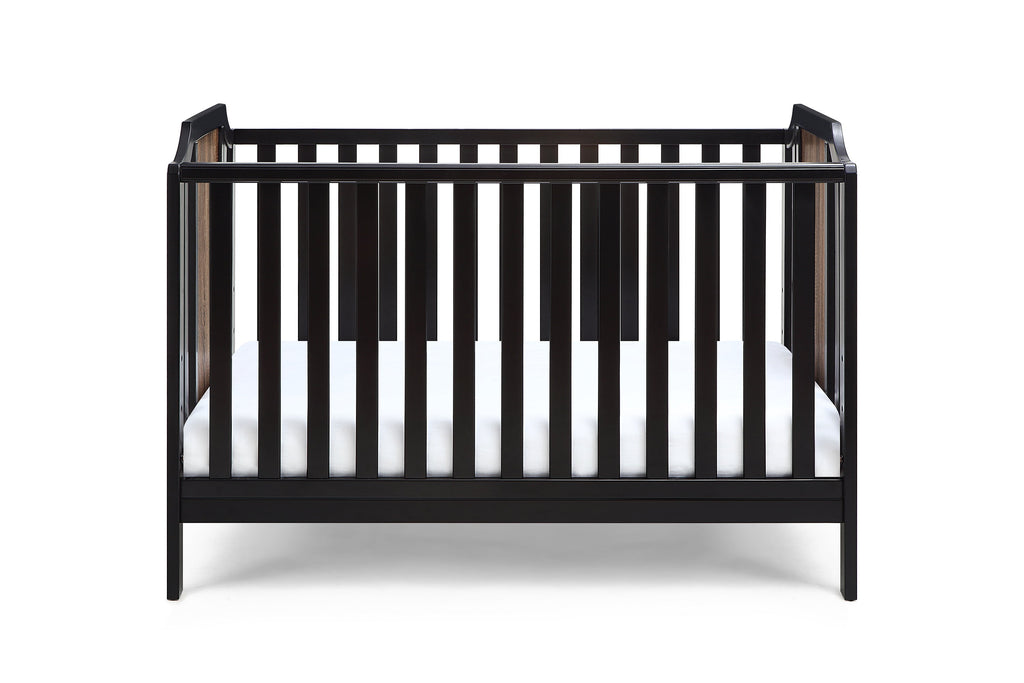 Brees Island 3-in-1 Convertible Crib Black/Brownstone