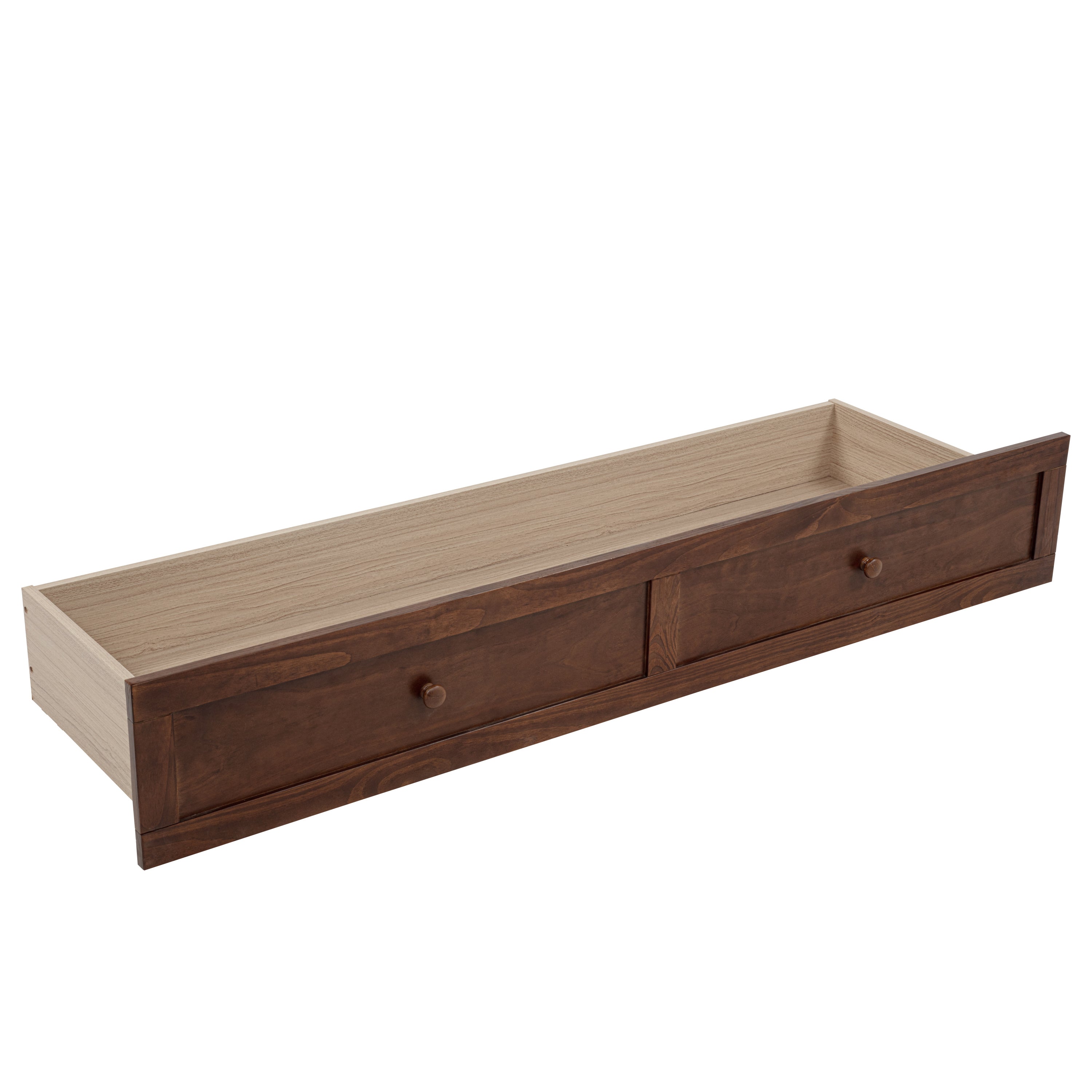 Queen Size Murphy Bed, Pine Wood Cabinet Bed with Power Station and Rattan Decoration Panel,Walnut