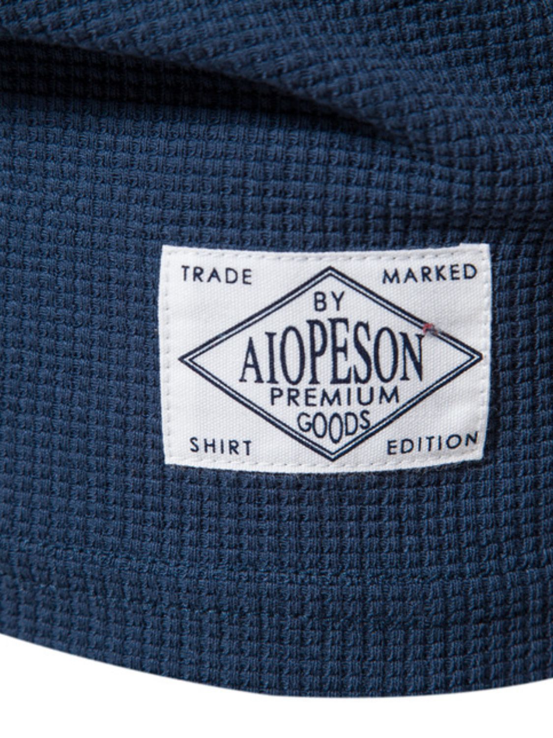 Waffle-Knit Short Sleeve T-Shirt