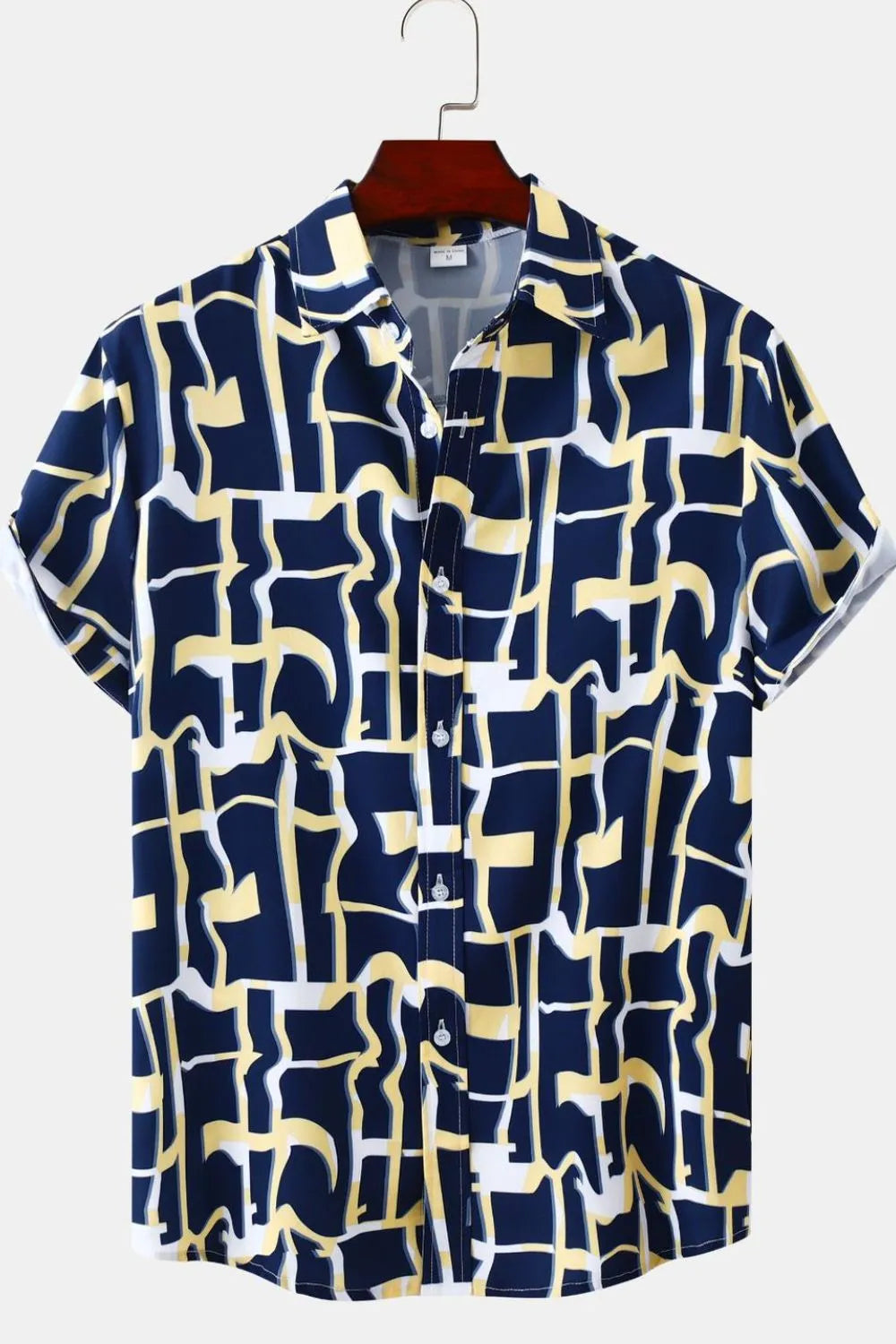 Printed Short Sleeve Casual Shirt