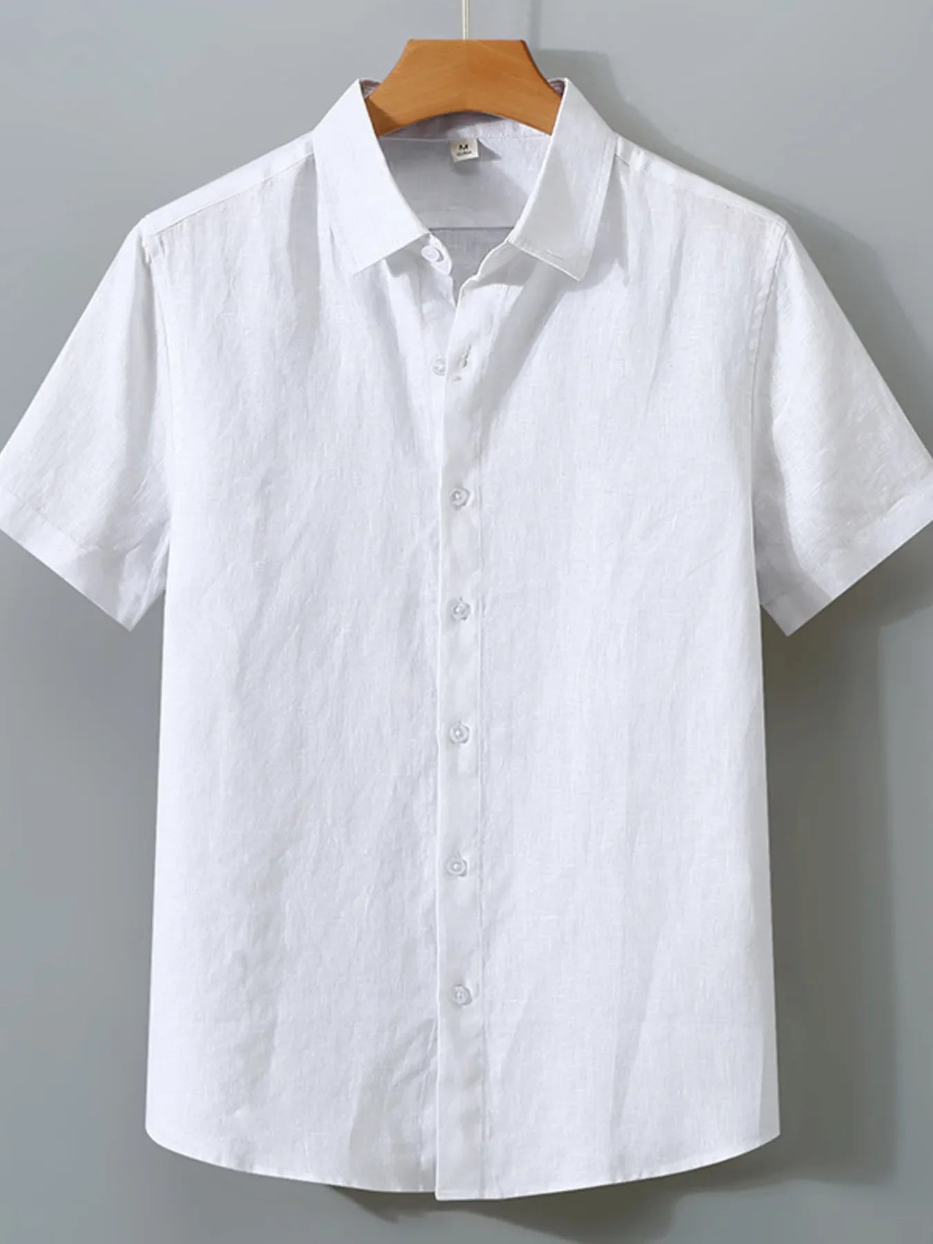 Short Sleeve Button-Up Shirt Plus Size