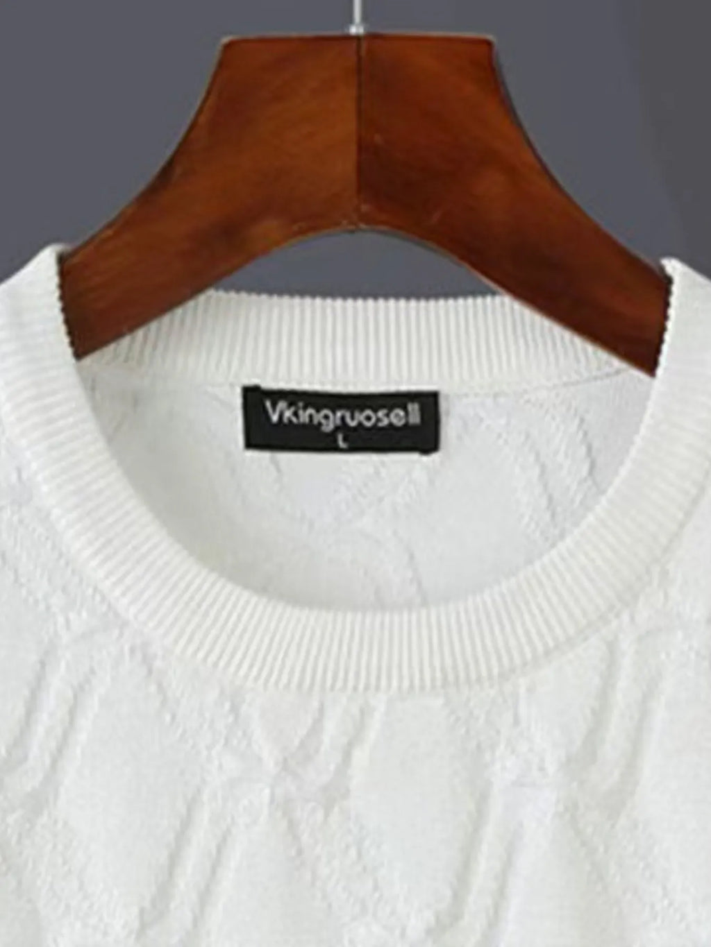 Textured Round Neck Short Sleeve Knit Top