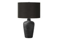 Lighting, Table Lamp, 24'h, Black Ceramic, Black Shade, Contemporary