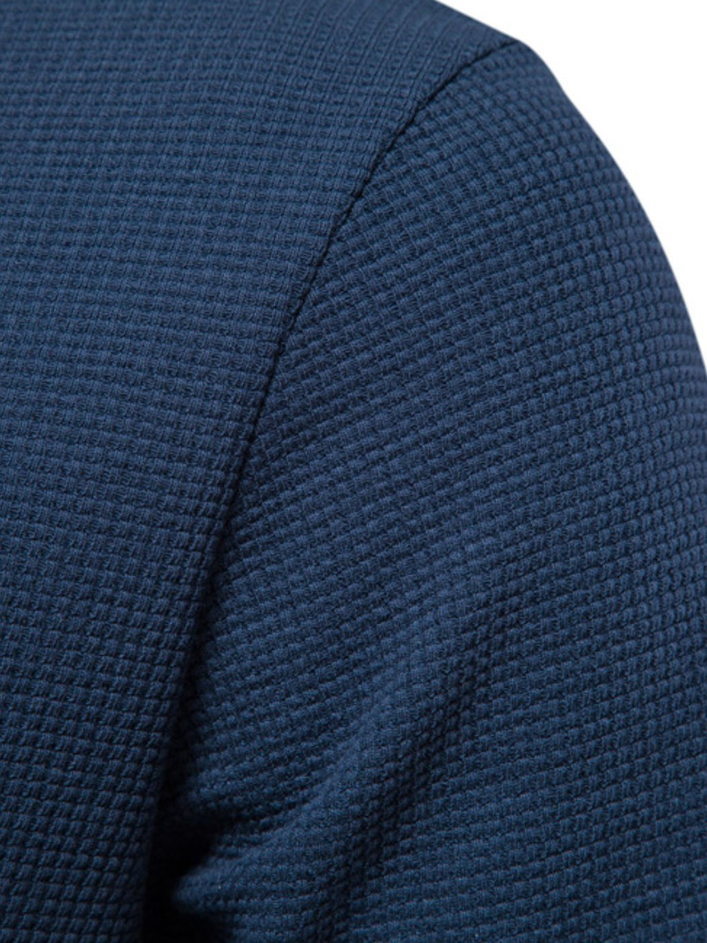 Waffle-Knit Short Sleeve T-Shirt
