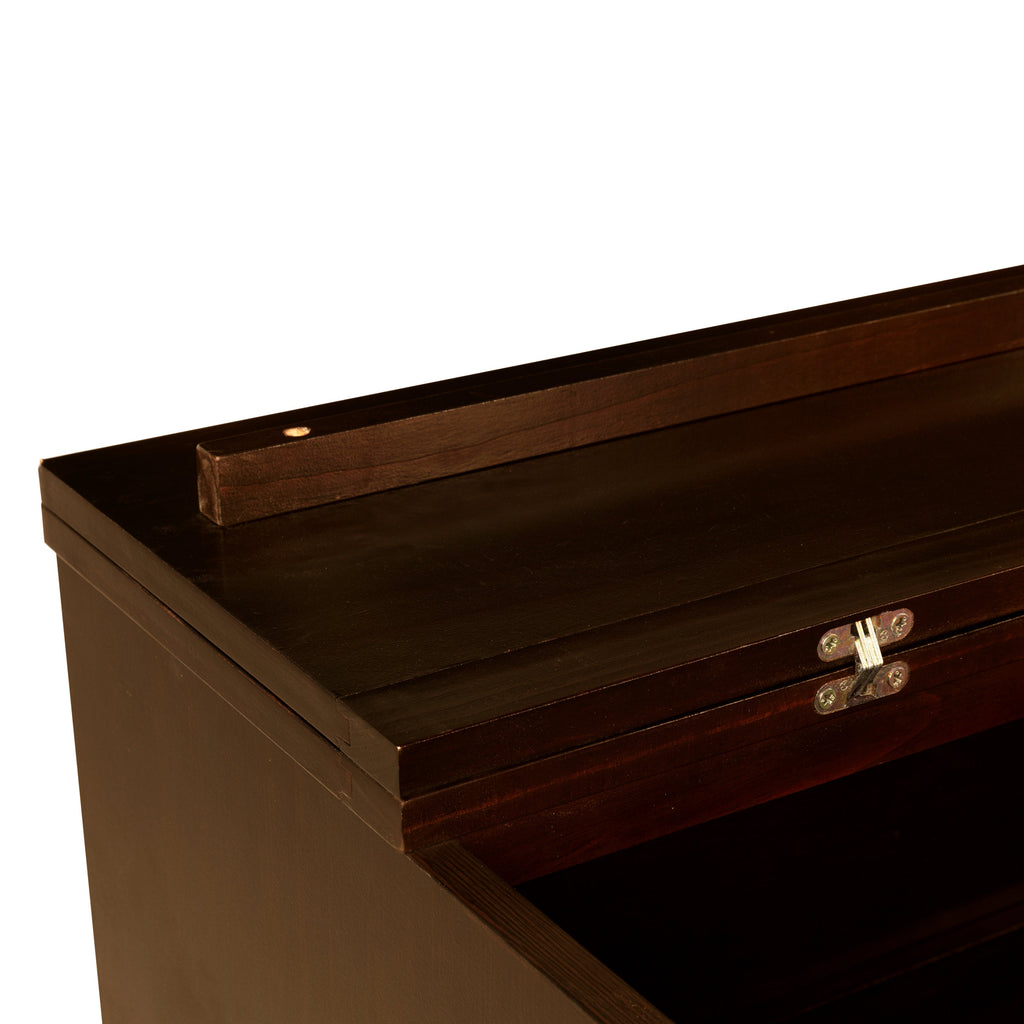Queen Size Murphy Bed, Pine Wood Cabinet Bed with Rattan Decoration and Storage Drawer,Walnut