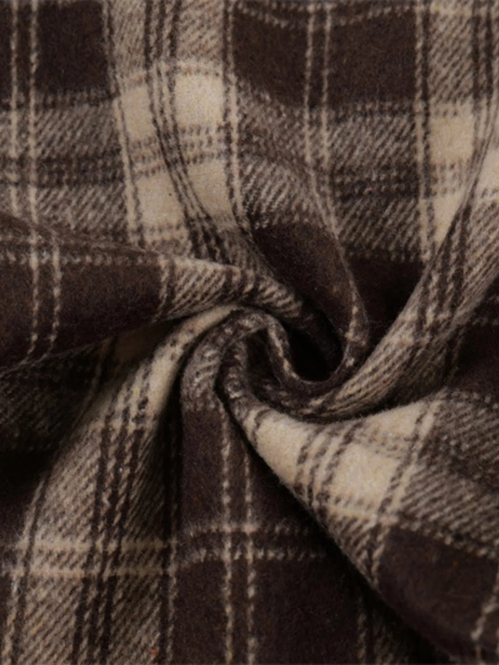 Relaxed Plaid Wide Leg Pants