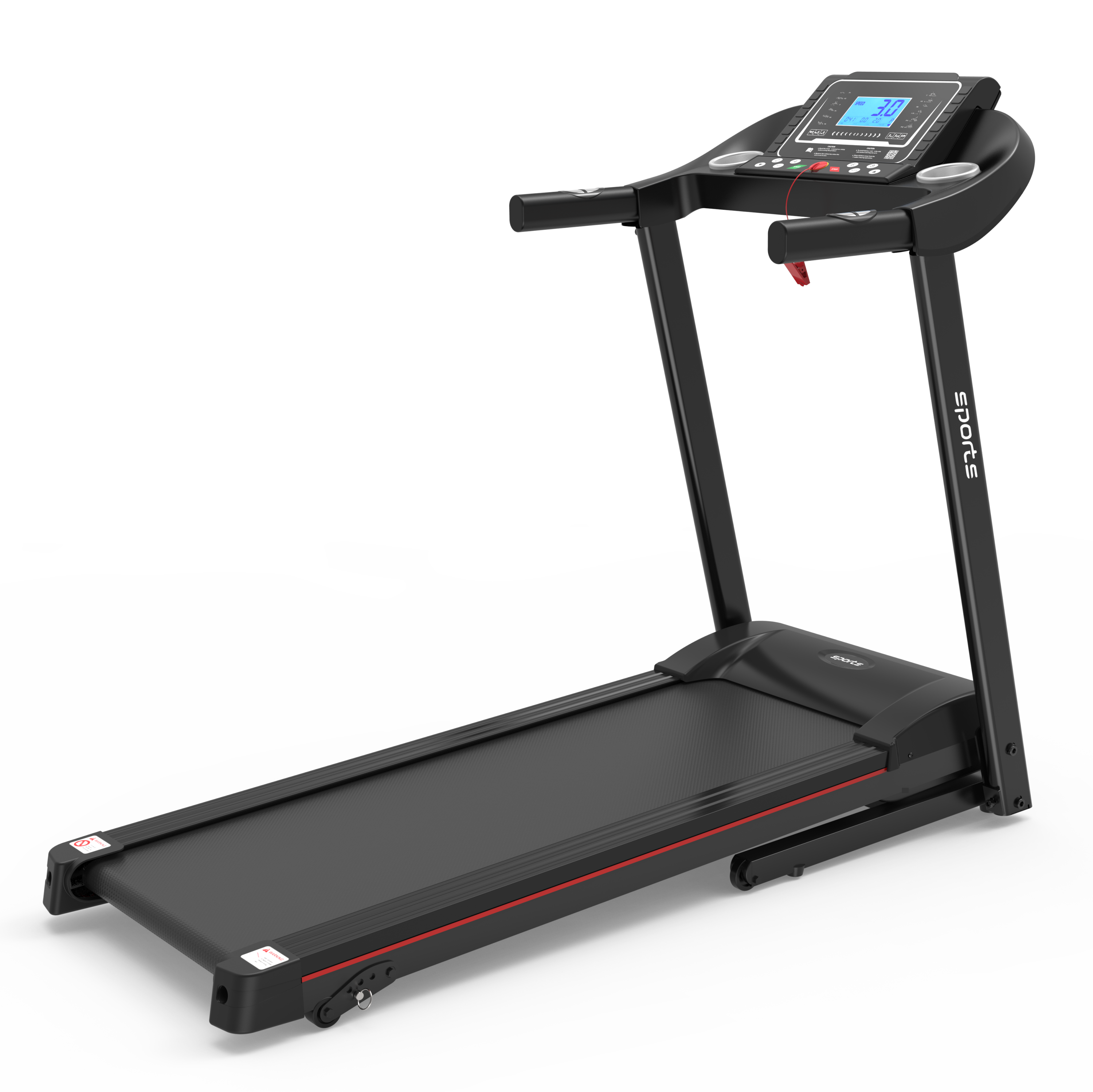 Fitshow App Home Foldable Treadmill with Incline, Folding Treadmill for Home Workout, Electric Walking Running Treadmill Machine 5' LCD Screen 250 LB Capacity Bluetooth Music