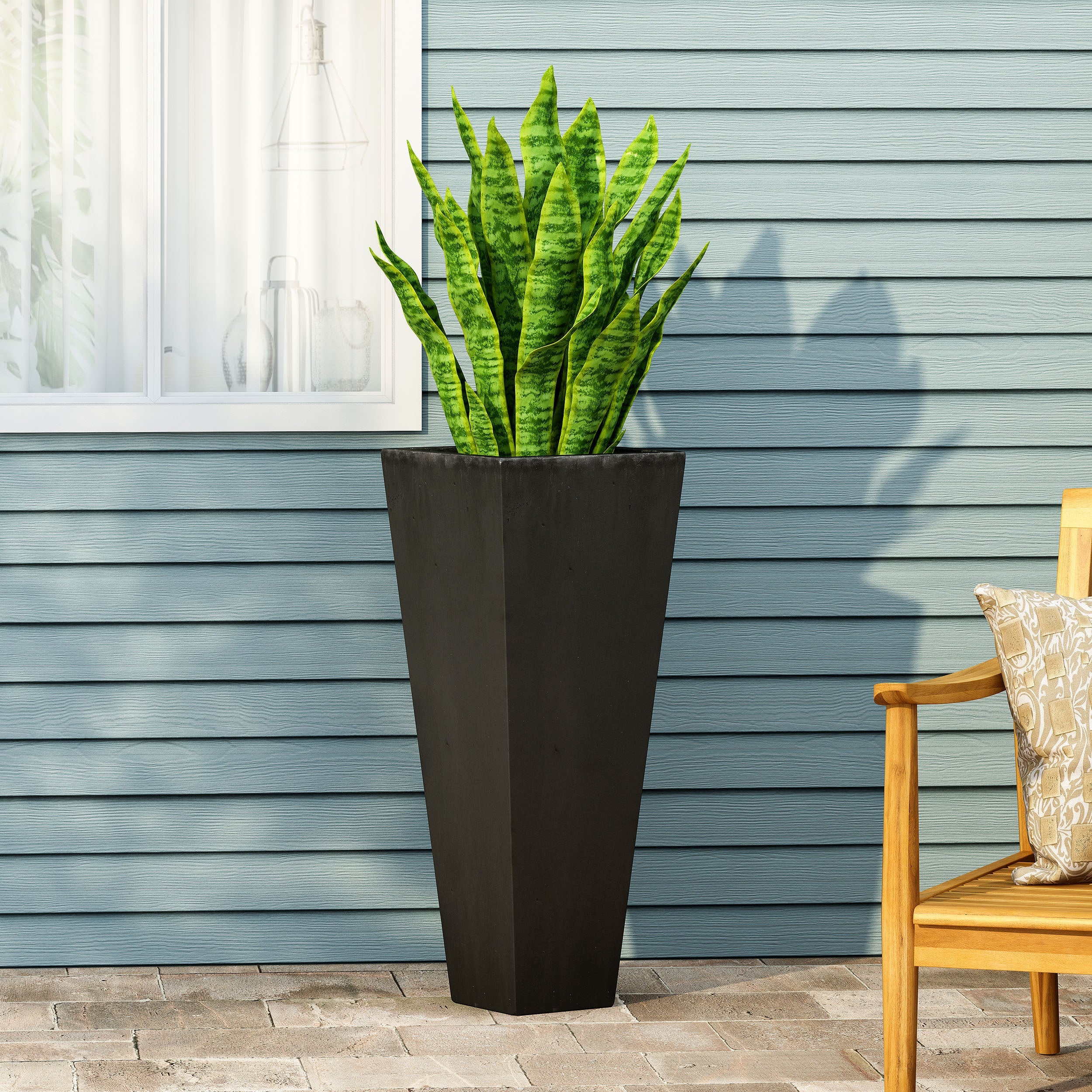 32.5' H Outdoor MGO Planter