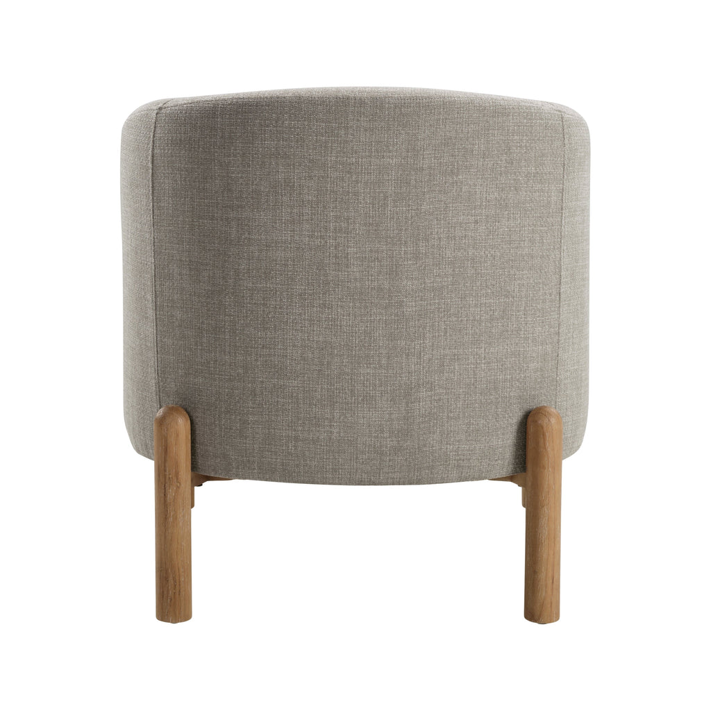 Style Comfort Accent Chair Taupe Upholstery Durable Frame Solid Wood Legs Contemporary Living Room Furniture 1pc