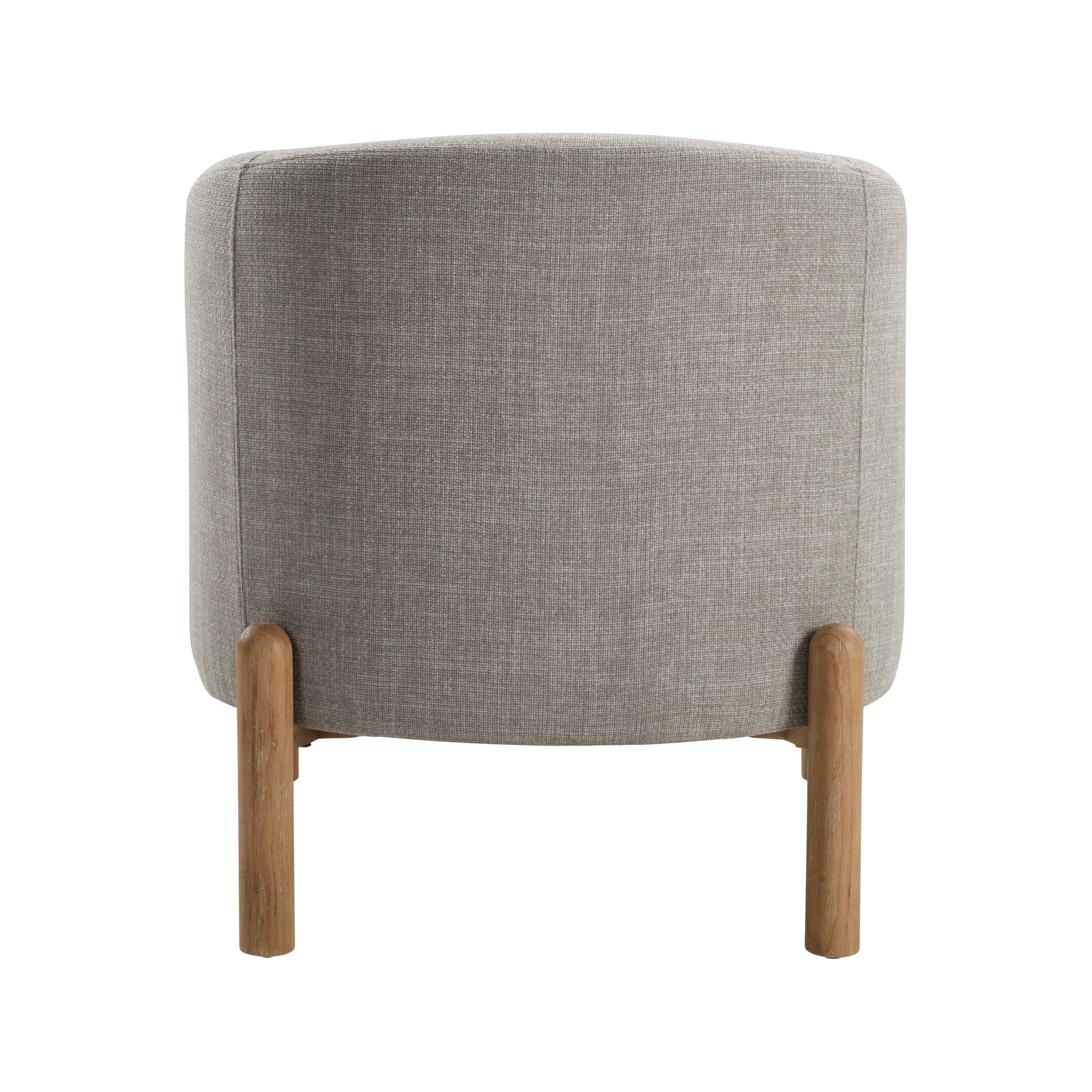 Style Comfort Accent Chair Taupe Upholstery Durable Frame Solid Wood Legs Contemporary Living Room Furniture 1pc
