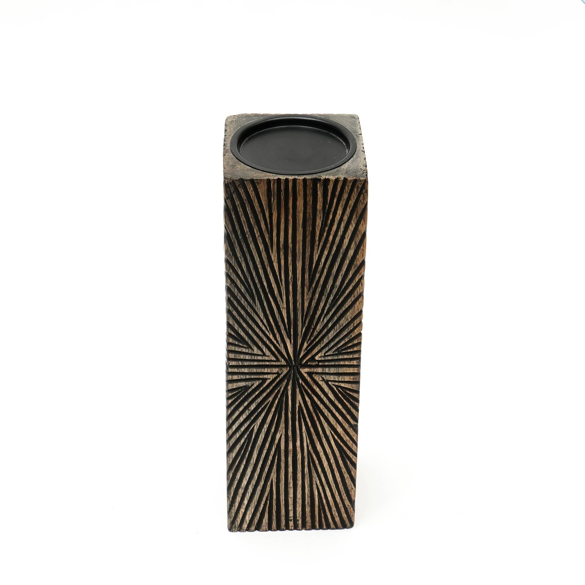 Elegent Wood Centerpiece Candle Holder- 4x12'– Elegant Candle Stand for Any Occasion