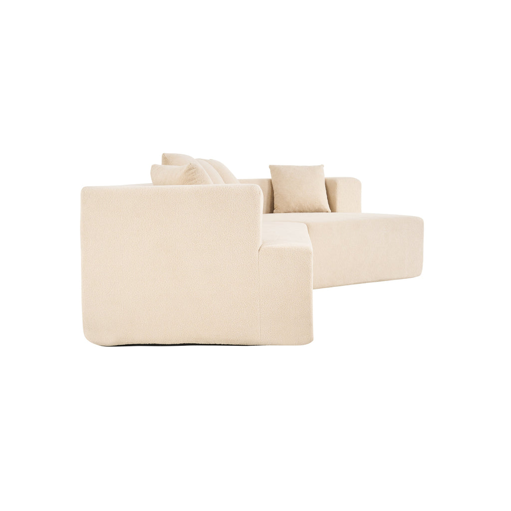 Memory Foam Couch, No Installation & Easy to Transport, Deep Seat Modern Sofa with Chenille Fabric, Couch for Living Room, Bedroom, Apartment, Home Office