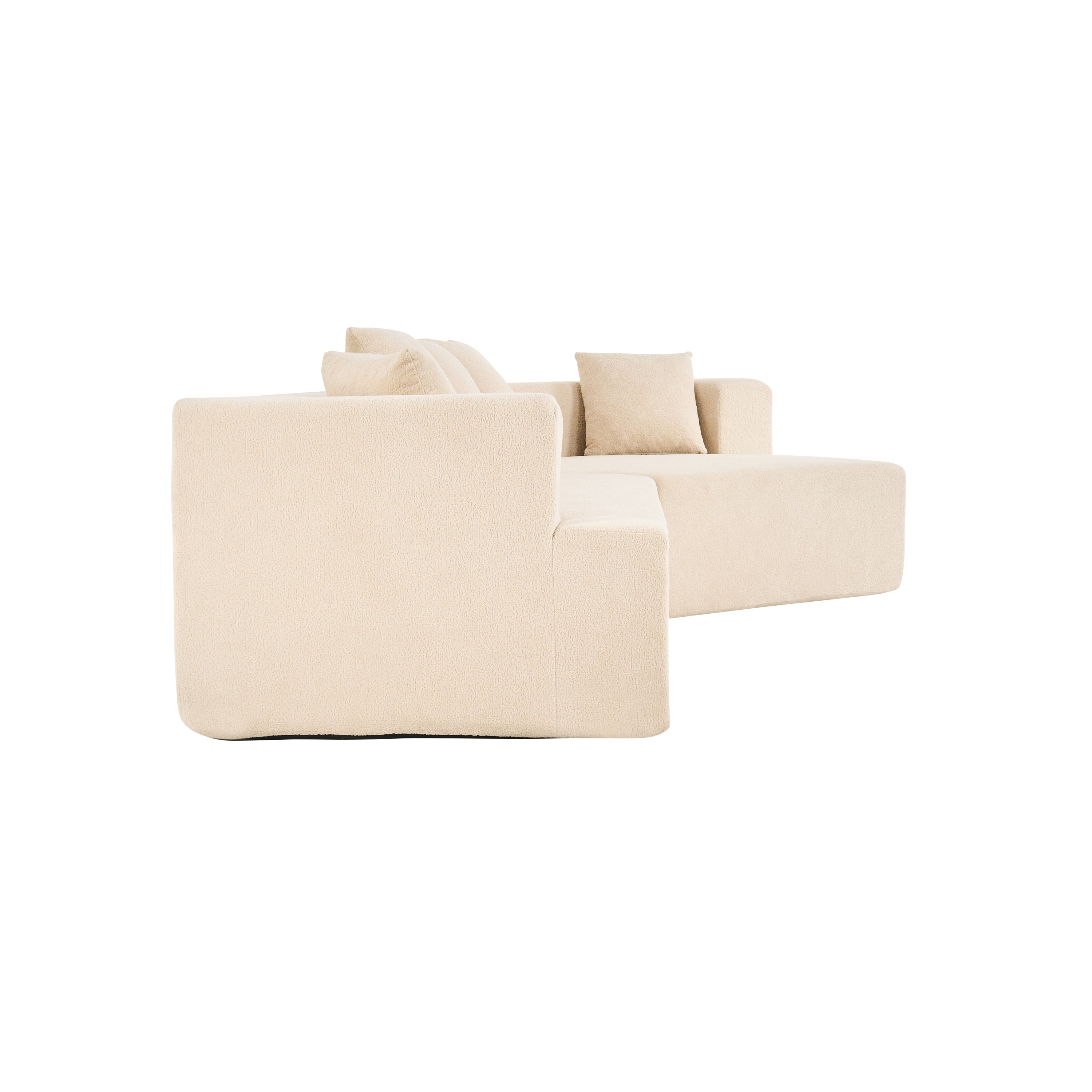 Memory Foam Couch, No Installation & Easy to Transport, Deep Seat Modern Sofa with Chenille Fabric, Couch for Living Room, Bedroom, Apartment, Home Office