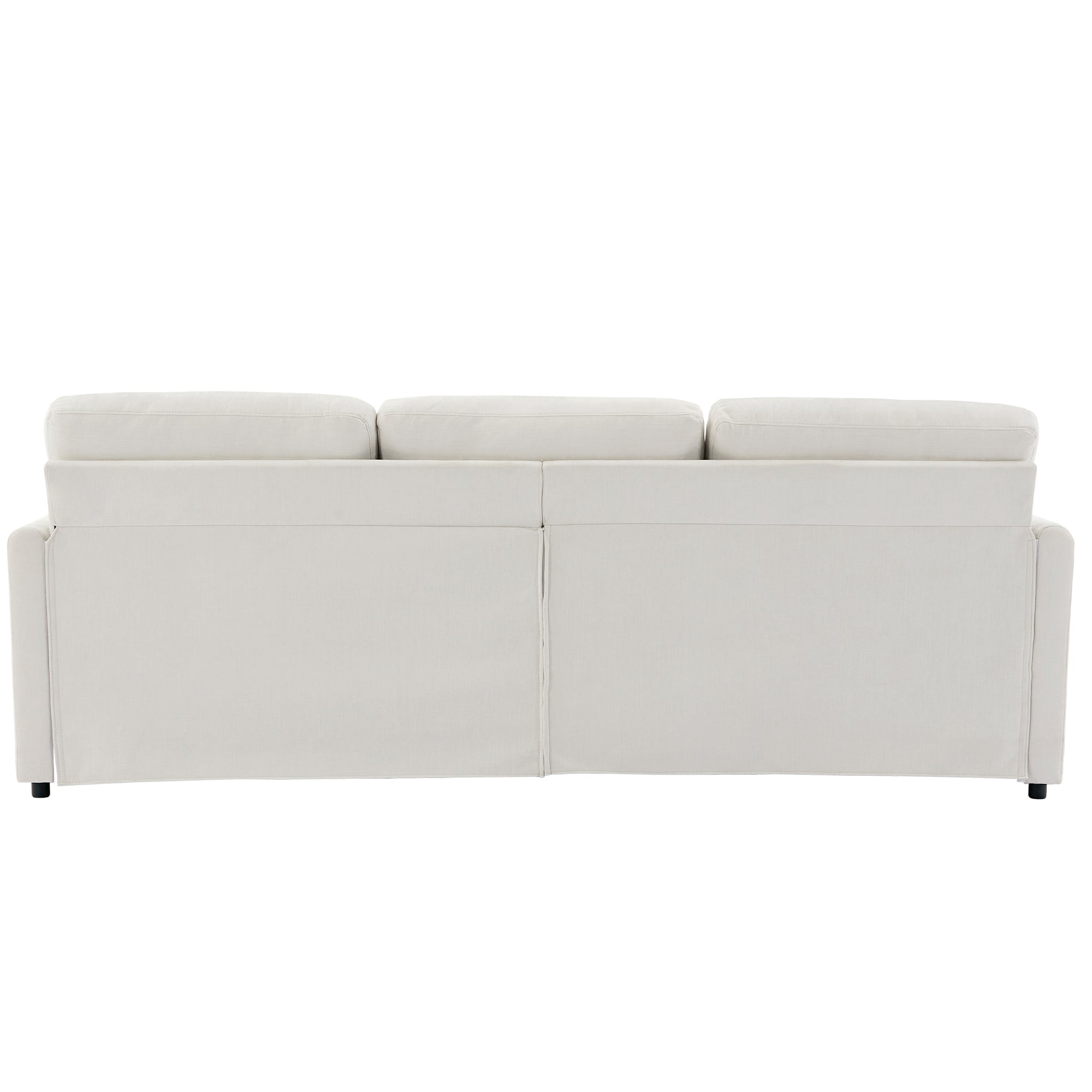 89'  Cozy Upholstered 3-seater Sofa Oversized Comfy Cloud Sofa Double Cushion 3-seater Sofa Plush Cushion Sofa Couch for Living Room, Beige
