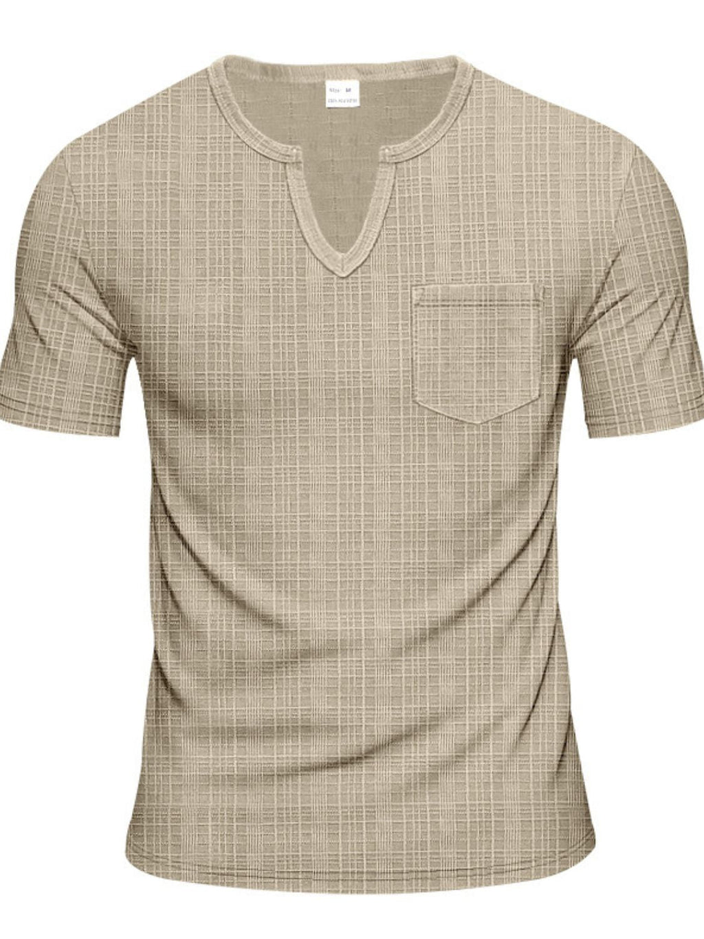 Notched Short Sleeve T-Shirt