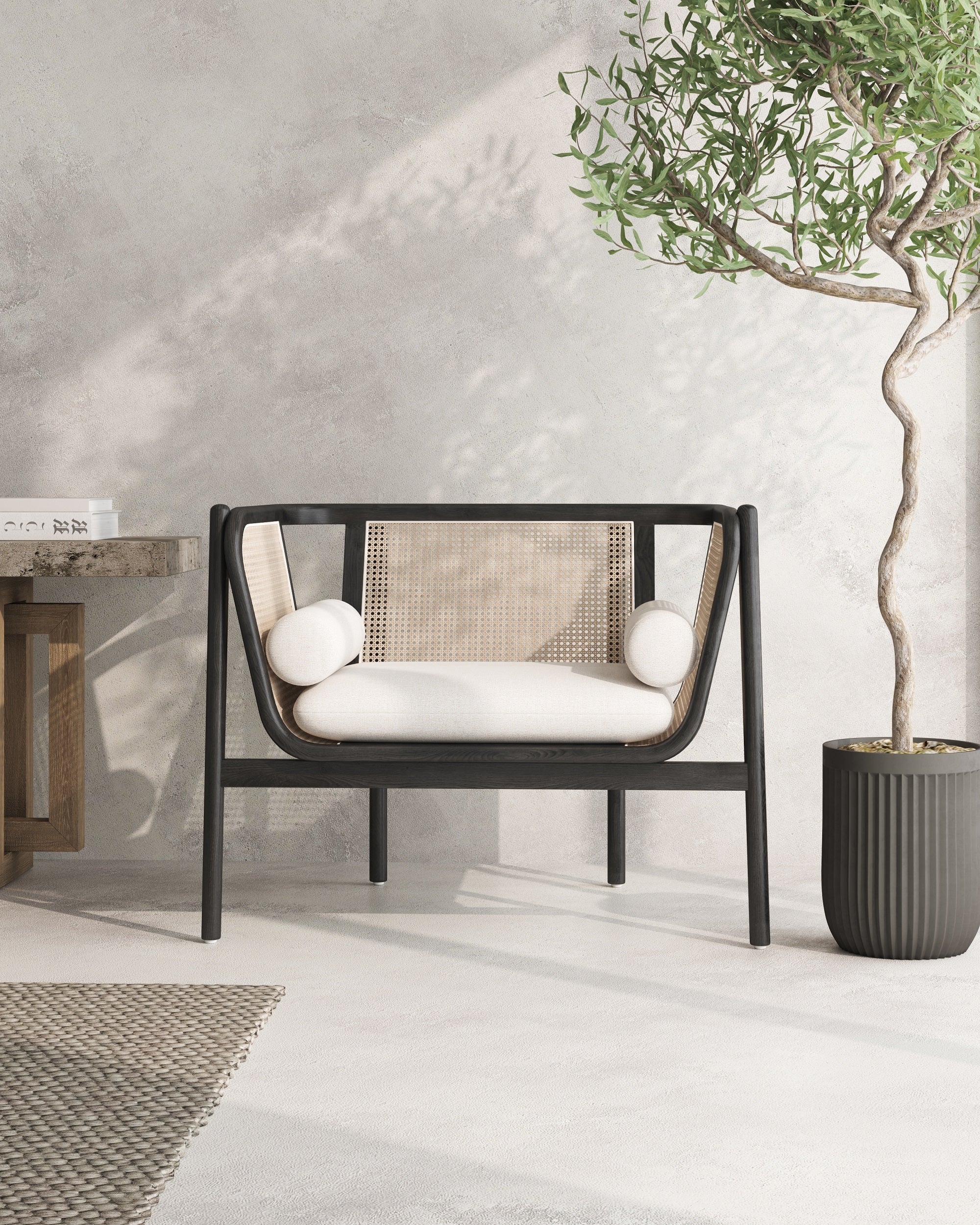 Accent Armchair in Cream