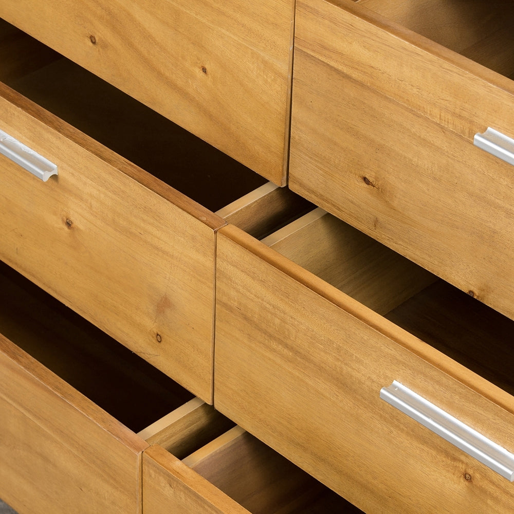 53x17x31.5" 6-Drawer Dresser