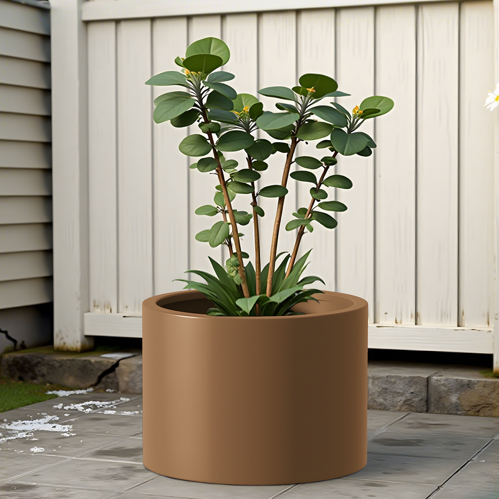 Heavy Duty Corten Steel Round Raised Garden Bed Kit – 15.5' Dia. x 20' H. – Pre-Rusted Metal Planter Box for Vegetables, Flowers, Herbs – Brown – Ideal for Outdoor Gardening