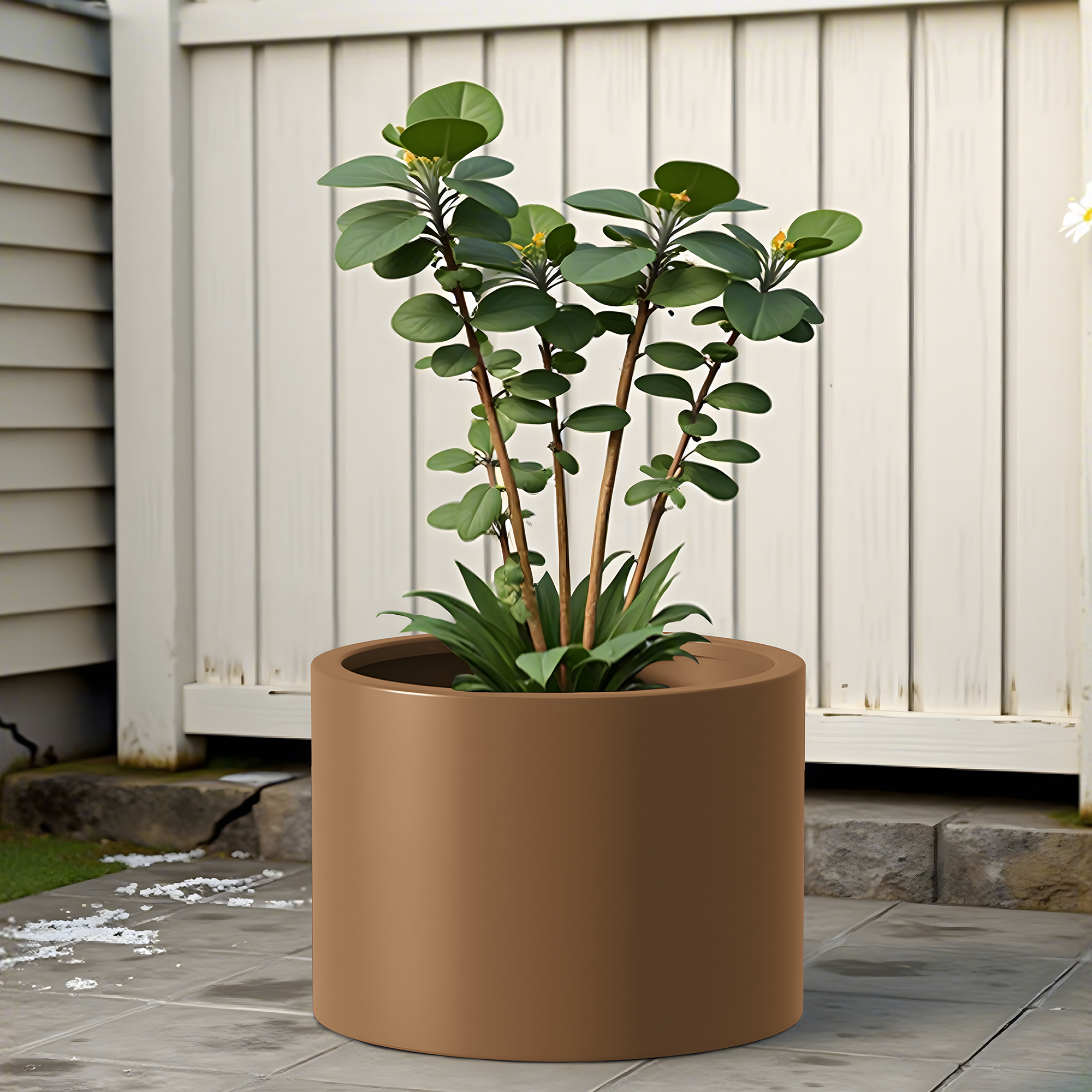 Heavy Duty Corten Steel Round Raised Garden Bed Kit – 15.5' Dia. x 20' H. – Pre-Rusted Metal Planter Box for Vegetables, Flowers, Herbs – Brown – Ideal for Outdoor Gardening