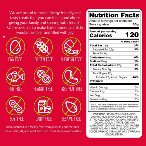 Yumearth Organic Giggles Chewy Candy – Allergy Friendly, No Artificial Dyes, Non Gmo, Gluten Free, Fruit Flavored, Vegan Candy Snacks With No Artificial Flavors, 5 Oz (Pack Of 1)