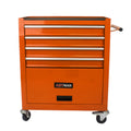 4 Drawers Multifunctional Tool Cart With Wheels-Orange