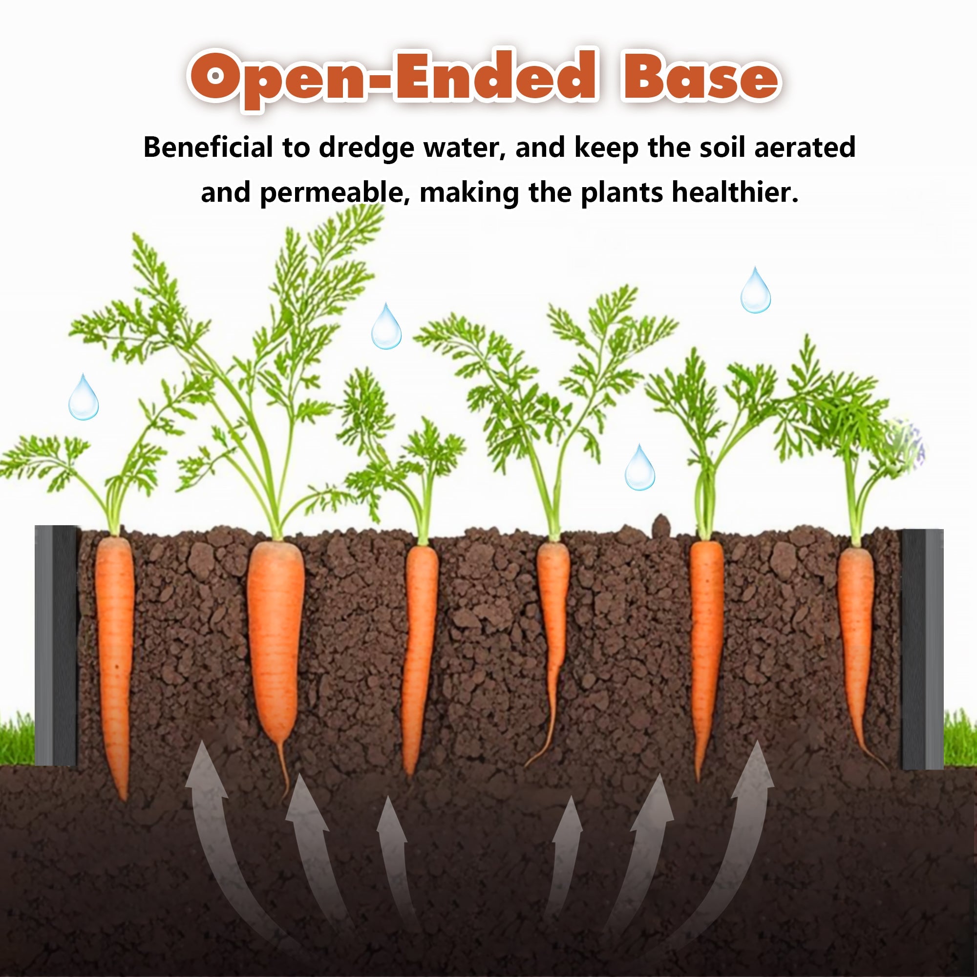 Galvanized Raised Garden Beds Outdoor // 8×4×1 ft Planter Raised Beds for Gardening, Vegetables, Flowers // Large Metal Garden Box