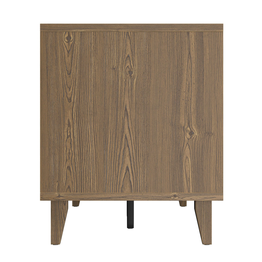 Modern 60 Inch TV Stand for TVs up to 65 inches, Classic Walnut Finish