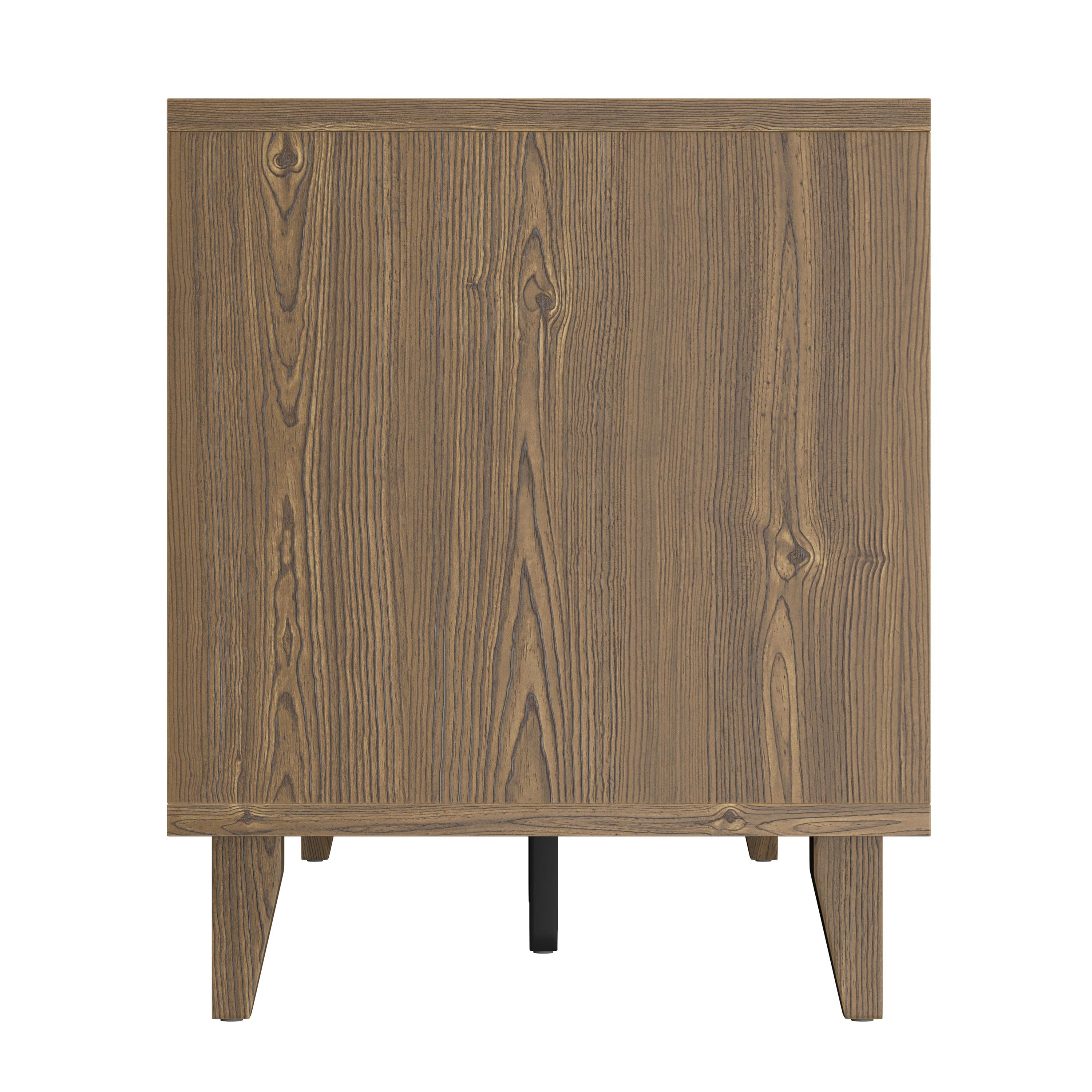 Modern 60 Inch TV Stand for TVs up to 65 inches, Classic Walnut Finish