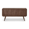 Strathcona Contemporary Walnut Wood Media Cabinet / Solid Walnut