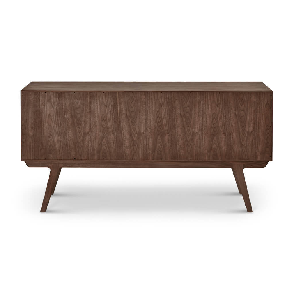 Strathcona Contemporary Walnut Wood Media Cabinet / Solid Walnut