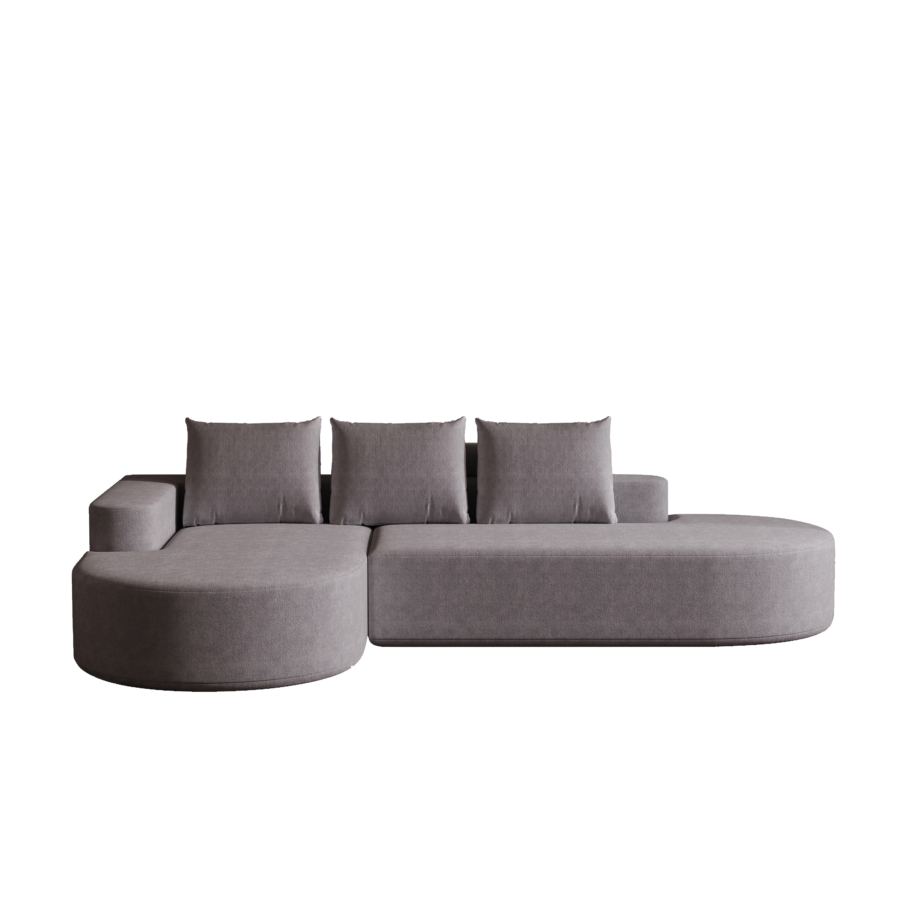 Modern Curved sofa ,Chenille Upholstered Sectional Sofa Couch Set,Modular 108.5' L Shaped Sectional Living Room Sofa Set With 3 Pillows,Free Combination Sofa Couch for Living Room,Bedroom