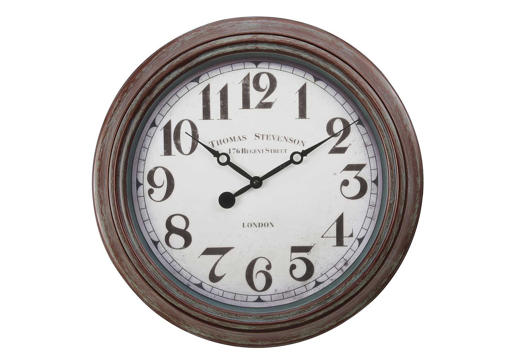 Clocks, 20' Round, Wall Clock, Antique Brown, Transitional