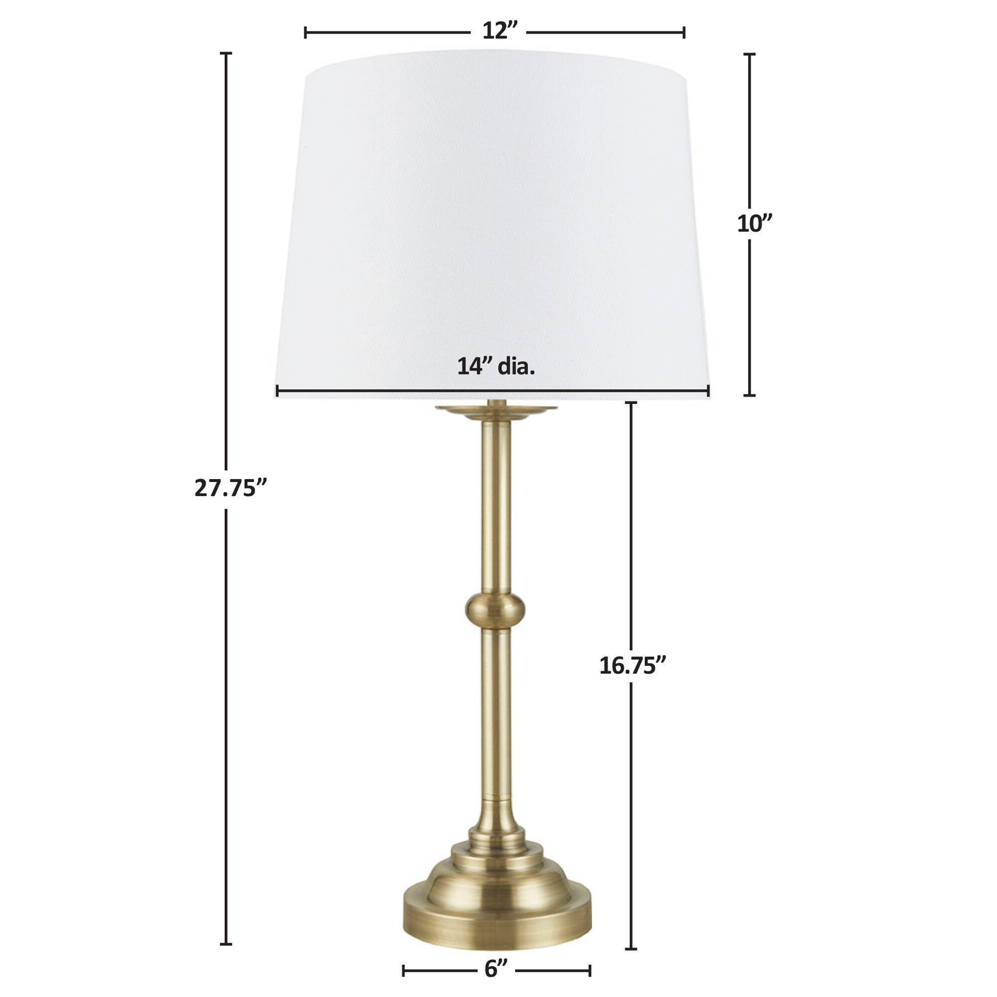 Table Lamp 28'H