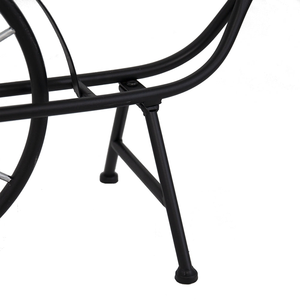 38.5x14.5x25.5' Black and White Bicycle Plant Stand Planter