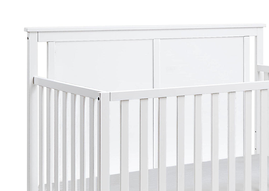 Connelly Mini Crib With Mattress Pad White/Rockport Gray