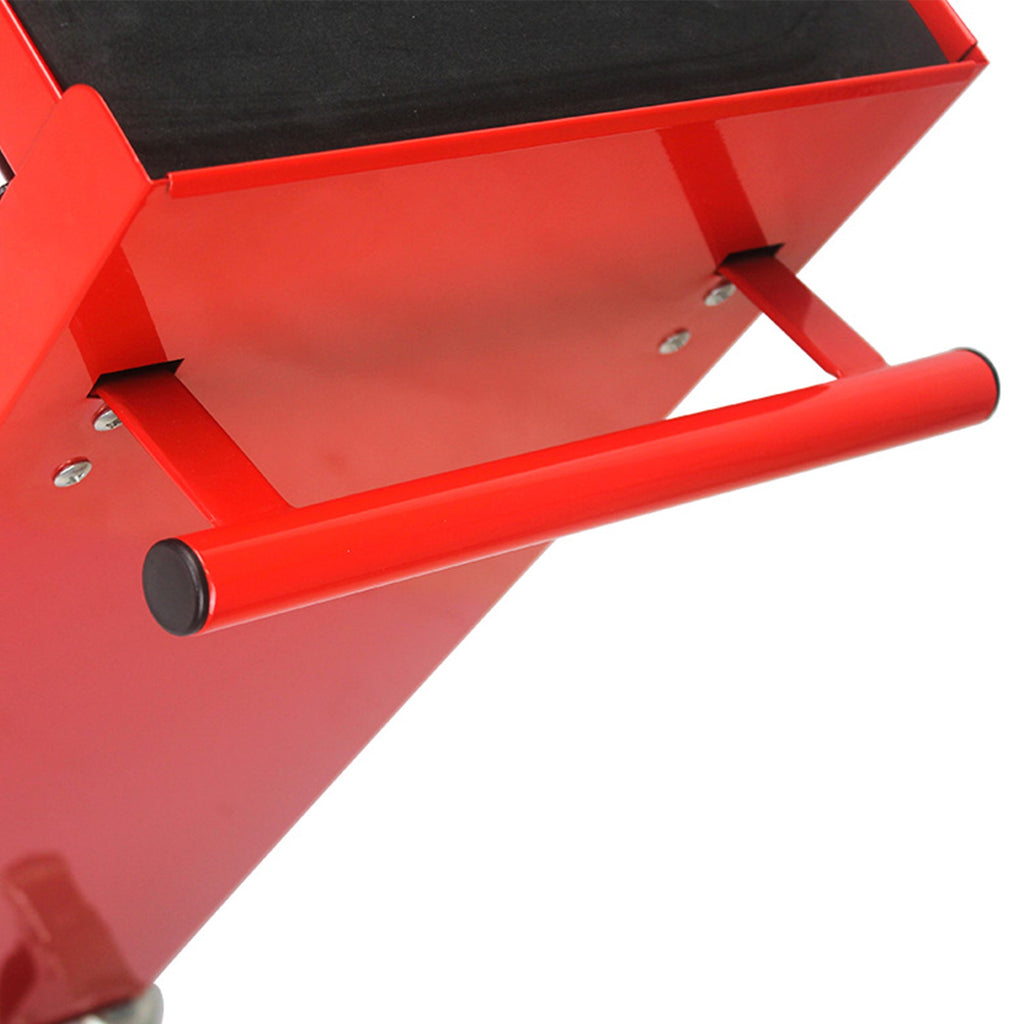 4 DRAWERS MULTIFUNCTIONAL RED TOOL CART WITH WHEELS