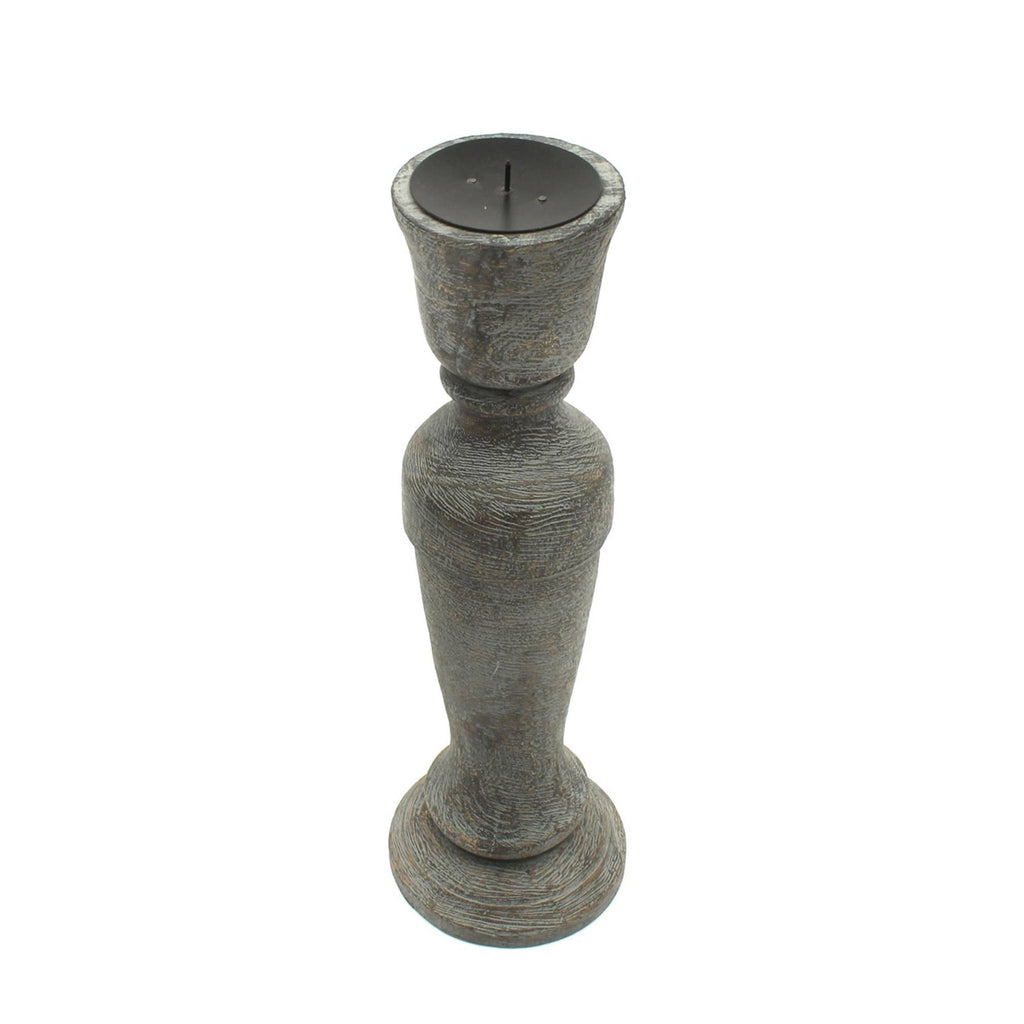 Decorative Wood Centerpiece Candle Holder- 5x15.5'– Elegant Candle Stand for Any Occasion
