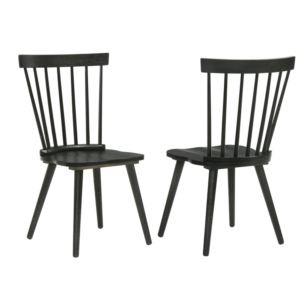 [Set of 2] Rustic Farmhouse Dining Chairs, Solid Wood Side Chairs, Easy Assembly for Kitchen & Dining Room