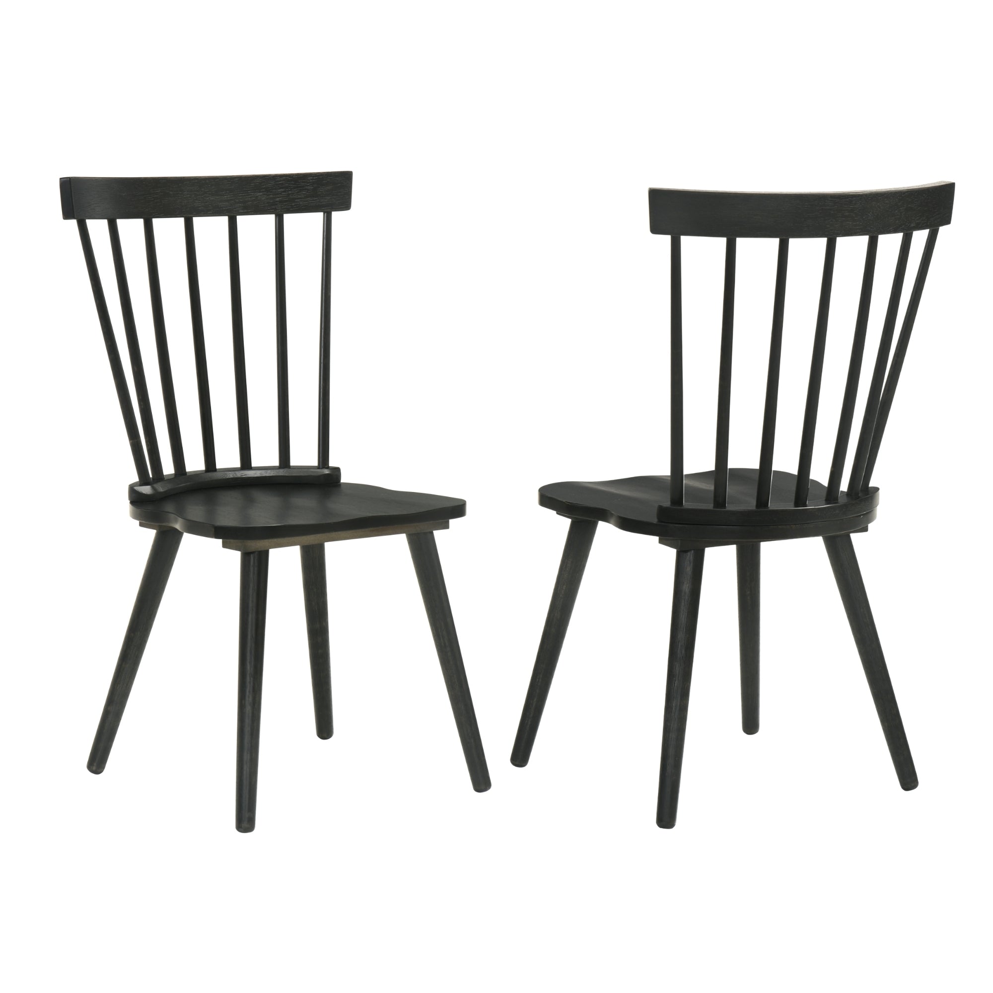 [Set of 2] Rustic Farmhouse Dining Chairs, Solid Wood Side Chairs, Easy Assembly for Kitchen & Dining Room