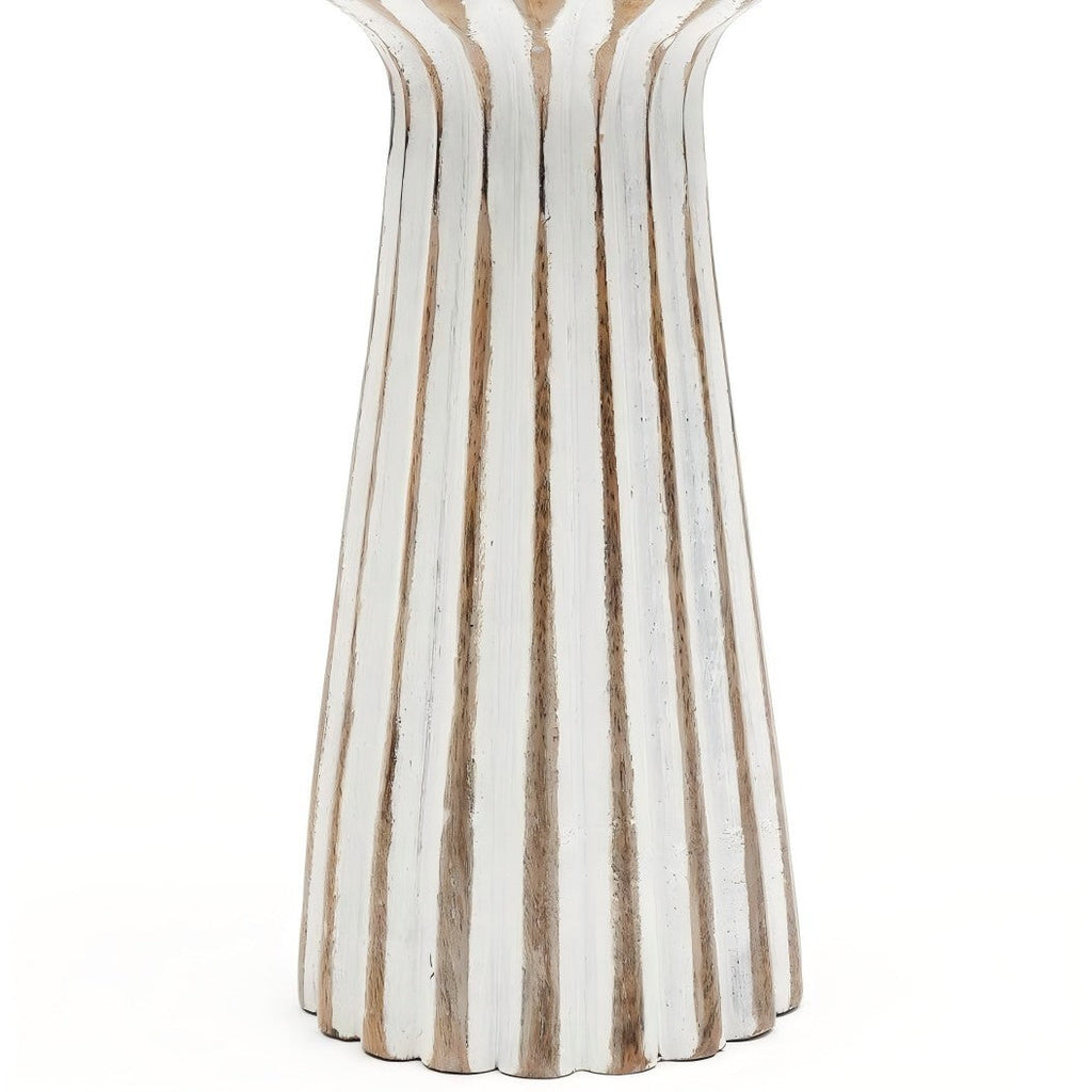 Decorative Wooden Centerpiece Candle Holder- 3.5x8'– Elegant Candle Stand for Any Occasion