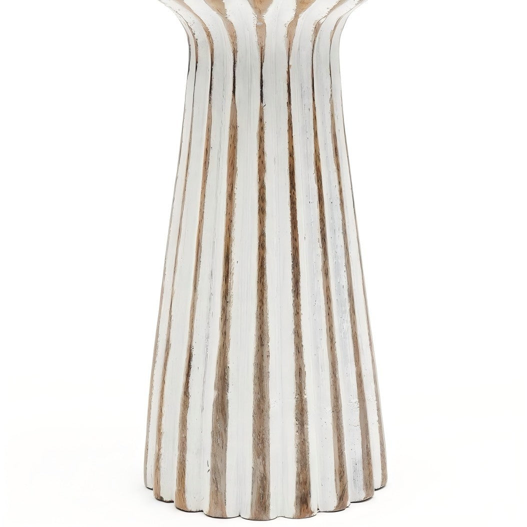 Decorative Wooden Centerpiece Candle Holder- 3.5x8'– Elegant Candle Stand for Any Occasion