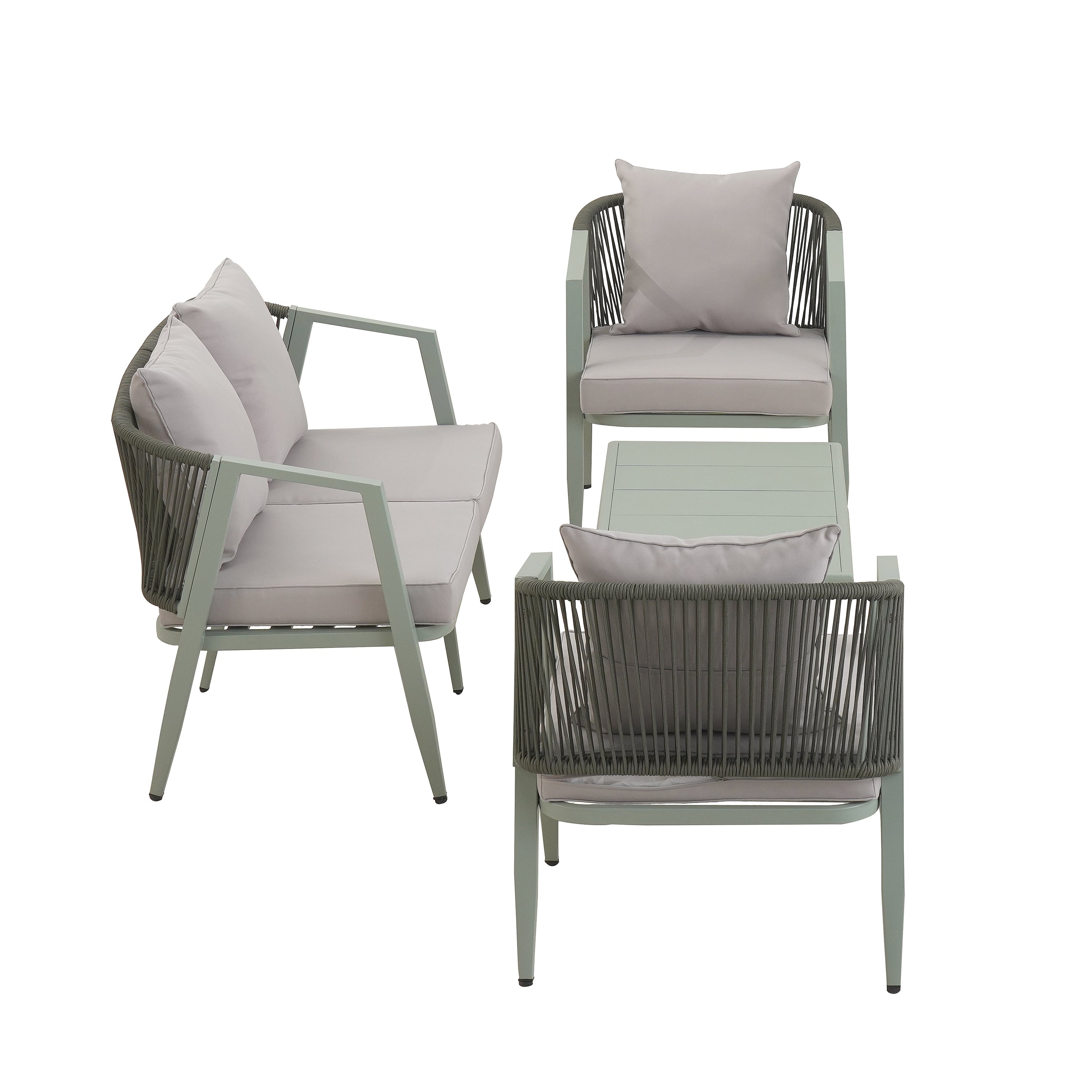 U_STYLE Durable and Comfortable Outdoor Seating Set,Suitable for Patios, Lawns, and Poolsides